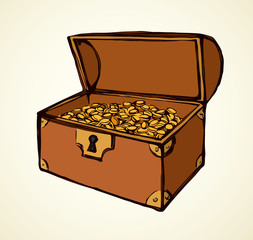 Chest. Vector drawing