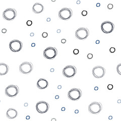 Dark Multicolor vector seamless texture with disks.