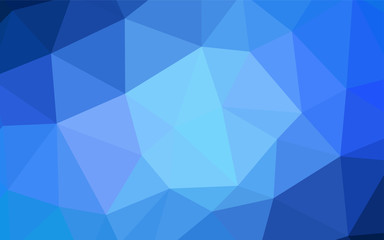 Obraz premium Light BLUE vector low poly cover.