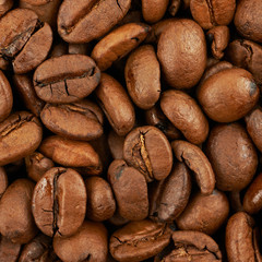 Surface coated with the coffee beans