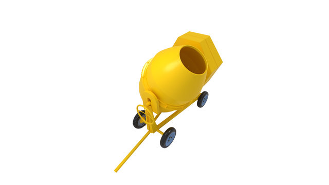 Yellow Concrete Mixer