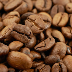 Surface coated with the coffee beans