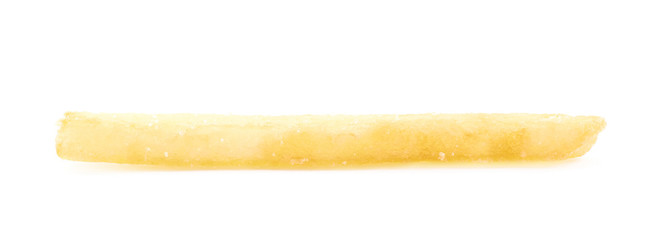 Single french fry isolated