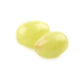 Pile of white grapes isolated