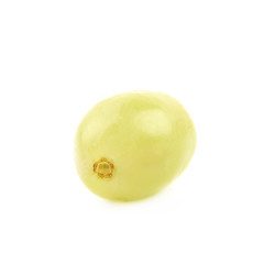 Single white grape isolated