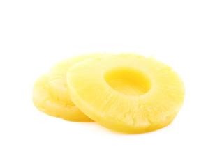 Canned pineapple slice composition