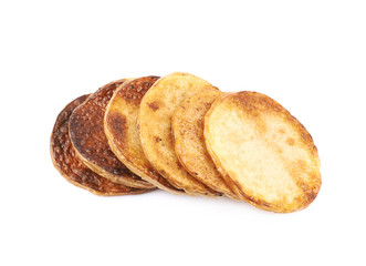 Fried potato slice composition