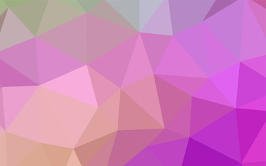 Fototapeta premium Light Pink, Green vector polygon abstract layout.