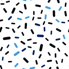 Dark BLUE vector seamless pattern with sharp lines.