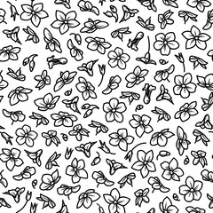Vector floral seamless pattern.