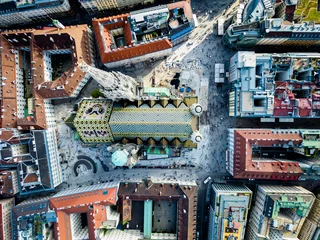 Foto auf Acrylglas View of Vienna in Austria from the air © Uladzik Kryhin
