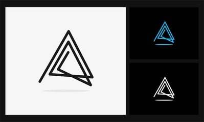 A triangle geometric logo