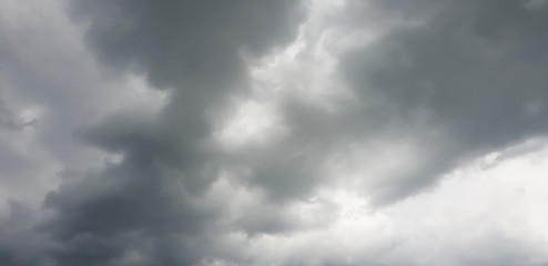 Dark clouds, rainstorm are falling, abstract nature, background