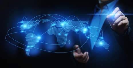 Global Worldwide Communication Businesss Network Technology Internet concept