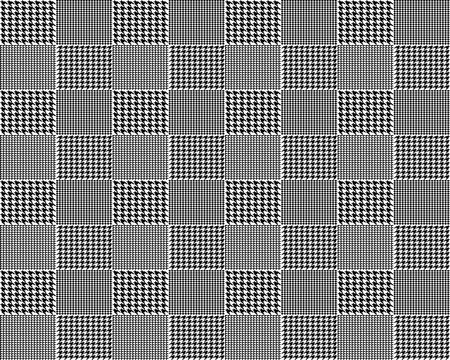 Creative vector illustration of fabric houndstooth seamless vector pattern background. Geometric print hounds tooth art design. Abstract concept english glen plaid graphic element for fashion
