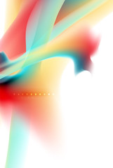 Holographic paint explosion design, fluid colors flow, colorful storm. Liquid mixing colours motion concept, trendy abstract background layout template for business presentation, app wallpaper banner