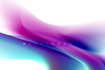 Holographic paint explosion design, fluid colors flow, colorful storm. Liquid mixing colours motion concept, trendy abstract background layout template for business presentation, app wallpaper banner