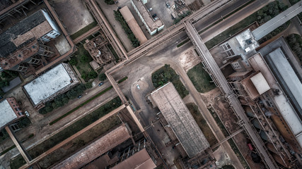 aerial view of alumina factory