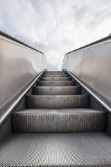 Detail shot of escalator