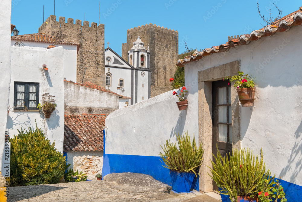 Wall mural obidos town. portugal