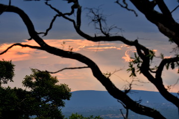 Sonnenuntergang in Südafrika
