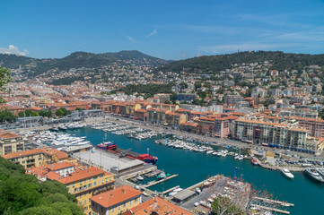 Fototapeta na wymiar View over harbour, France