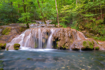 Cheile Nerei - Beusnita. Caras. Romania. Summer in wild Romanian river and forest. Long exposure.