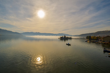 Orsova town Romania Danube river landscape