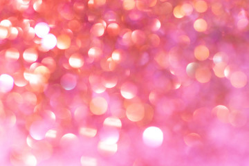 abstract orange,white and pink silver bokeh background with texture