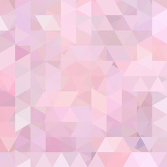 Fototapeta premium Background of pastel pink geometric shapes. Abstract triangle geometrical background. Mosaic pattern. Vector EPS 10. Vector illustration