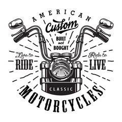 Vintage motorcycle logo template © DGIM studio