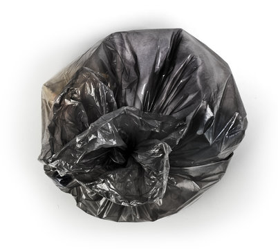 Rubbish bag isolated on a white background