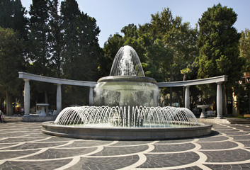 Fountain square in Baku. Azerbaijan