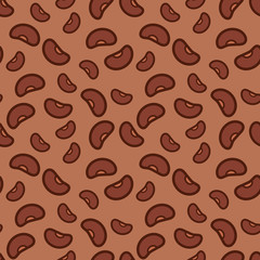 Beans seamless pattern. Vector.
