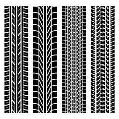 Black tire track set 4