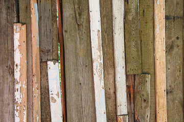 Texture of a wooden old wall