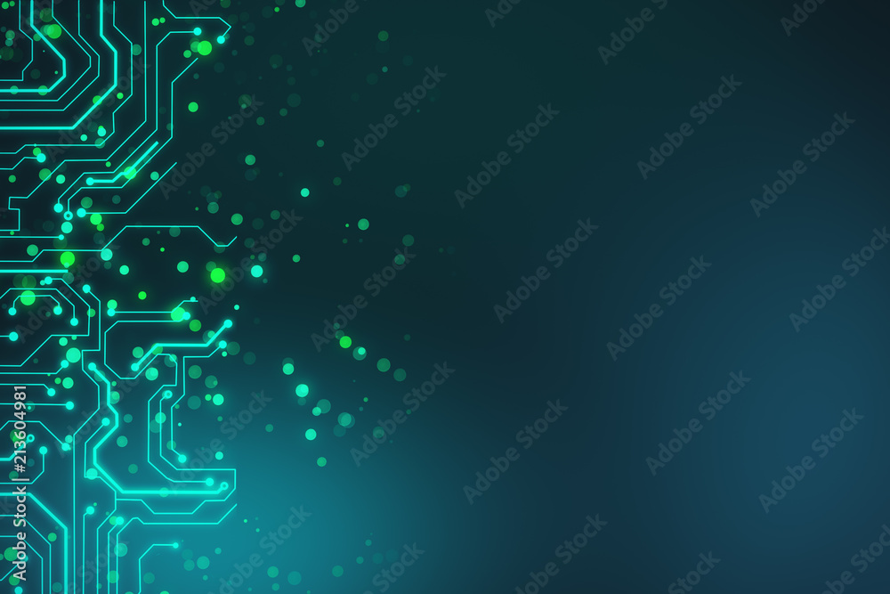 Poster abstract technology board circuit background