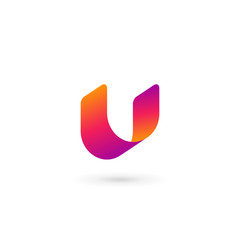 Letter U logo icon design template elements