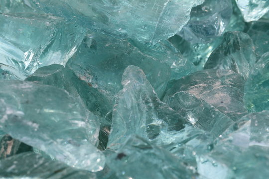 Glassteine eisblau