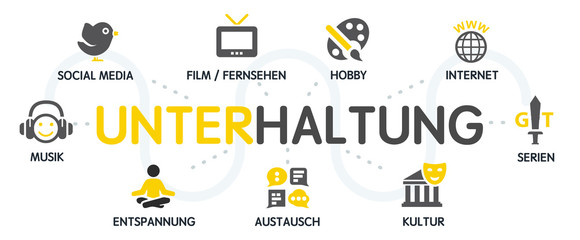 Unterhaltung Vektor Grafik Icons Piktogramme