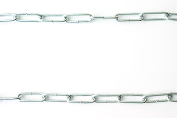 Obraz premium chain on white background