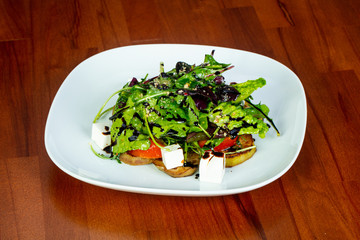 Salad with eggplant