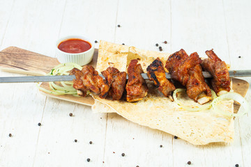 Lamb ribs bbq