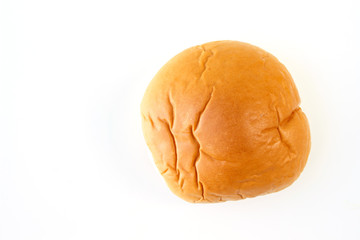 bread rolls bun on white background