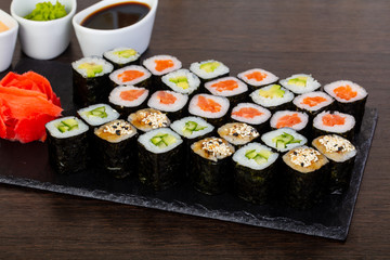 Delicious sushi set