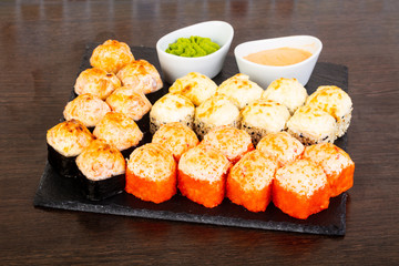 Delicious sushi roll