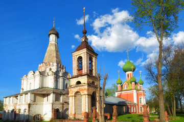 Fototapeta na wymiar Church of Alexander Nevsky, Pereslavl-Zalessky, Russia. Gold Ring of Russia