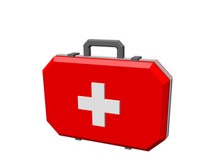 Obraz premium Medical bag. Isolated on white background. Vector illustration.