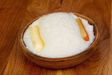 Polenta vegetarian cuisine