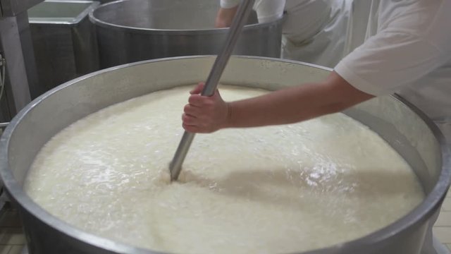 4K genuine mozzarella production process